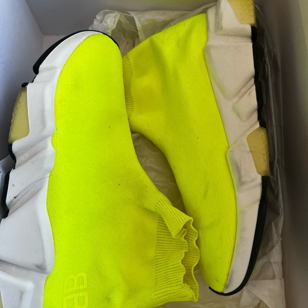 Balenciaga women’s Neon Yellow Sneakers